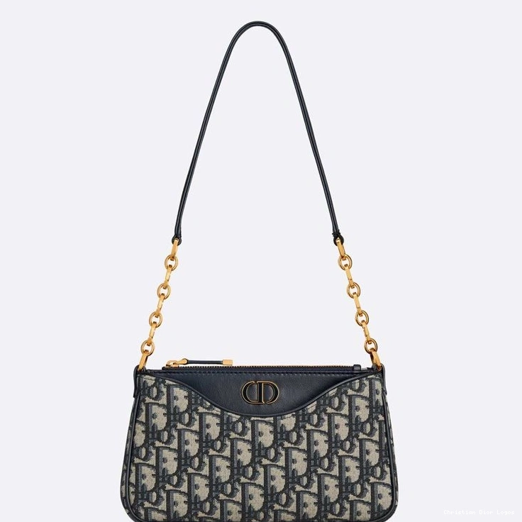 Canvas Dior Montaigne Motif 30 Bag Oblique Mini Avenue Blue Hobo 0710 Luxury